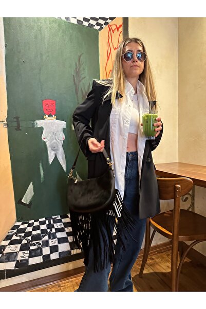 Madison Hakiki Süet Kadin Çanta Dina