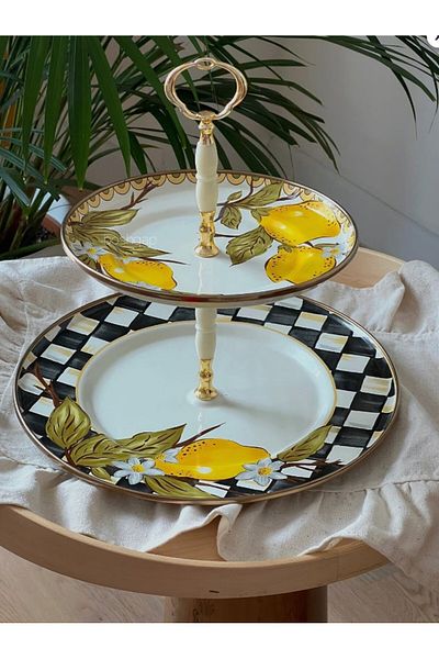 Miss Betty Linda Enameled 2 Layer Cookie Holder