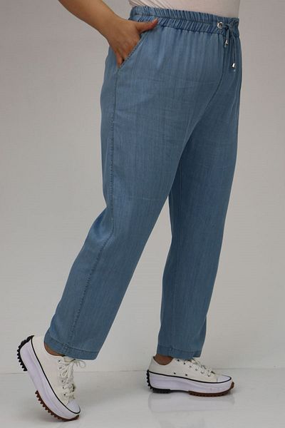 Eslina 29001 Picior skinny de marime mare - Blugi Ice Blue