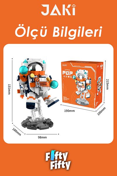 Vagonlife Jaki Mini Space Series/Astronaut -Jk8505 (+302 Pieces) Toy Building Set
