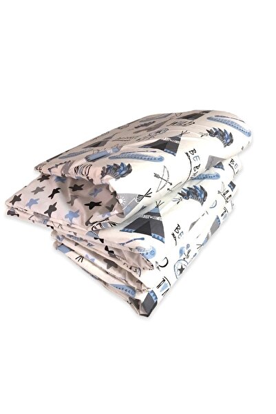 Bebek Özel Baby Kids Crib Edge Protection 80x180 For Montessori (4 Pieces) Bl...