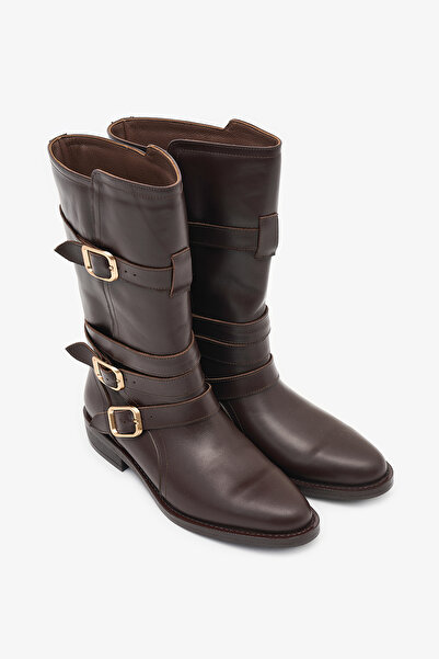 Louis Cardy Γυναικείες μπότες Jasper Brown από γνήσιο δέρμα