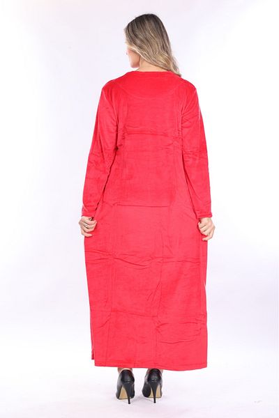 mervemoda ROCHIE DE CATIF DE DAMĂ MÂNECĂ LUNGĂ