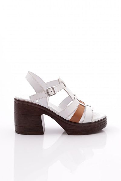 DGN Dámské sandály White Tan 683222