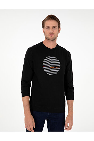Pierre Cardin Siyah Regular Fit Sweatshirt 50290634-VR046