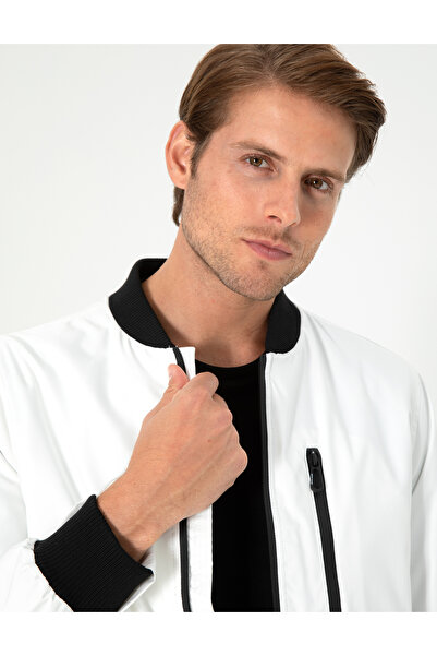 Pierre Cardin Ecru Regular Fit Coat 50292856-Vr019