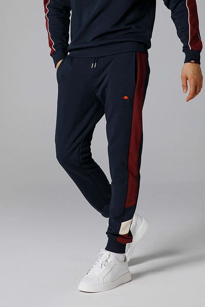 Ellesse Pantaloni de sport Jogger cu logo din bumbac, cu croiala normală, PANTALONI DE TRANSMISIE BĂRBAȚI EM251