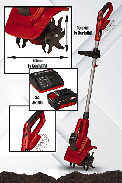 Einhell Eınhel Ge-cr18/20 El Çapa Makinesi 4ah Akü Ve Şarj Cihazı