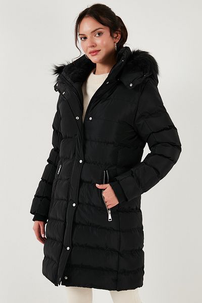 Lela Puffer Jacket – Regular Fit, Odnímatelná kapuce, Kabát do kapsy na zip 497Emi̇ly