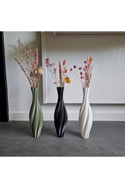 CNQR TALL TWISTED VASE UZUN TWİCE VAZO TÜM RENKLER 18CM CNQRCKDS3890