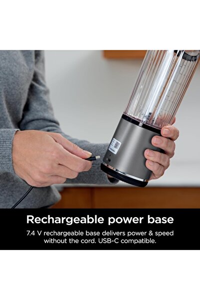 NINJA Blast Taşınabilir Blender, 530ml Sızdırmaz Kapak, Kablosuz Mini Blender