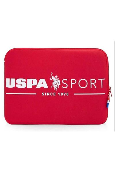 U.S. Polo Assn. حقيبة تابلت بولو باللون الأحمر