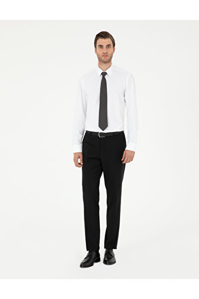Pierre Cardin Λευκό Slim Fit Μακρυμάνικο Πουκάμισο Basic 50297903-VR013