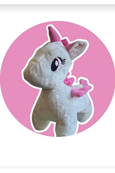 KİNKU Pembe Peluş Pony Unicorn Uyku Arkadaşı Tek Boynuzlu AT