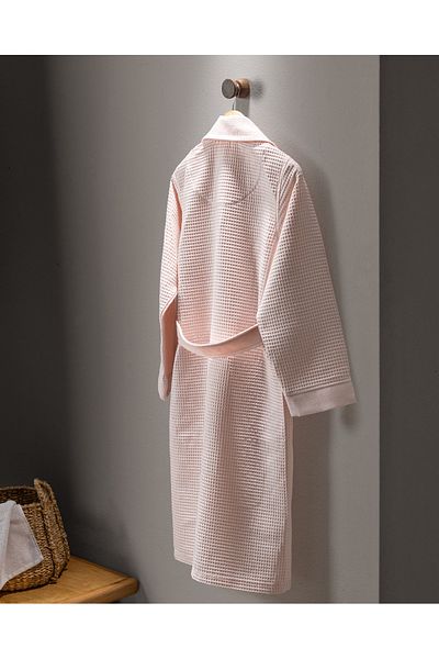 Madame Coco Blois 100% Cotton Unisex Bathrobe - Powder - Luxury Collection