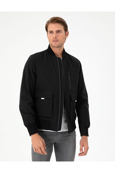 Pierre Cardin Μαύρο παλτό Regular Fit 50292856-VR046