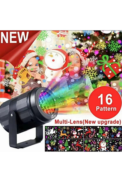 Hoopet USB Plug 16 patterns 1pc Snowflake Christmas Projector,USB Powered Rot...