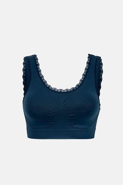 Tchibo Women Seamless Crop Bra, Navy