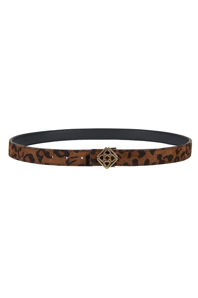 Desa Γυναικεία δερμάτινη διπλή ζώνη Kieran Leopard