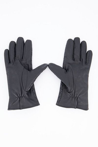 Tchibo Women Leather Gloves, Black