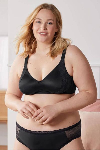Tchibo Women Non Padded Non Wired Lace Soft Bra, Black