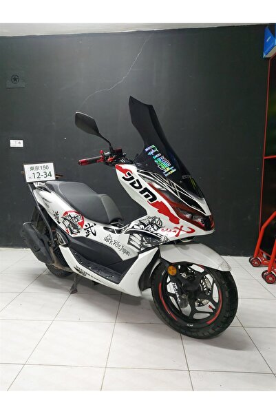 Motiker Honda PCX Samuray Desen Sticker Etiket Modeli