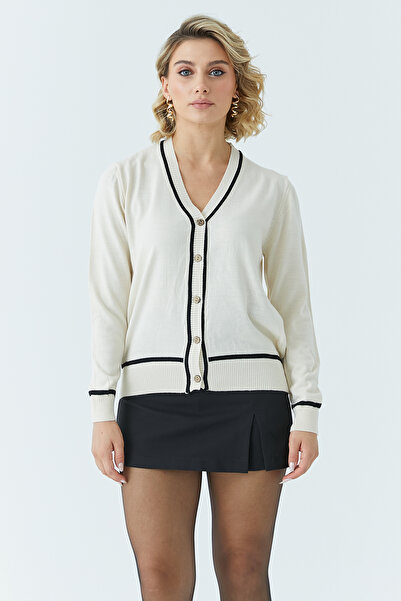 ModaPlaza Cardigan cu nasturi pentru femei 5601