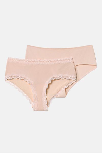 Tchibo Women 2 Pcs Plain Hipster Briefs, Pink
