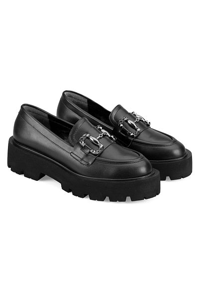 Desa Loafer de damă cu cataramă neagră