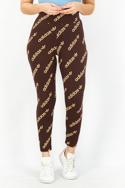 Adidas Originals Women Sportswear Training Leggings, Brown
