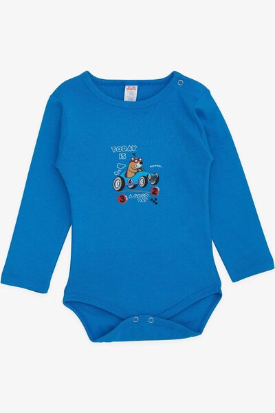 Breeze بدلة طفل رضيع Snapback Bodysuit Cool Teddy Bear مطبوعة من 9 أشهر إلى 3...