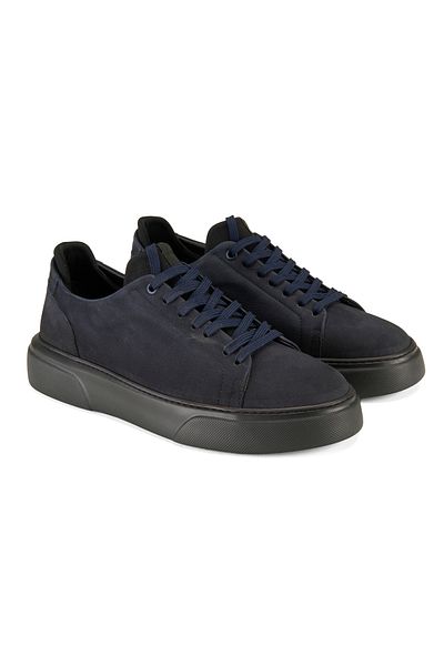 Desa Ανδρικά δερμάτινα παπούτσια Holden Navy Blue Nubuck
