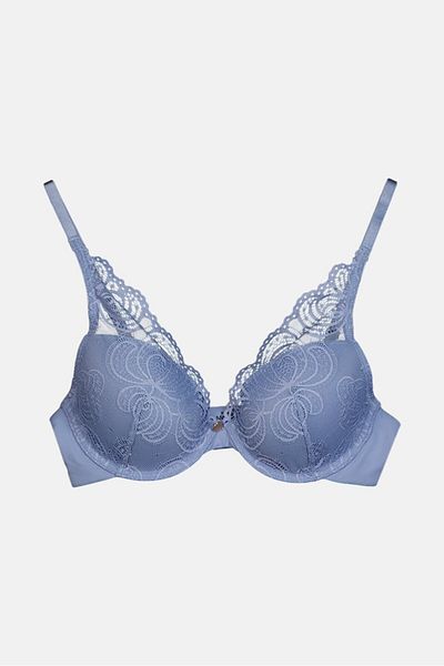 Tchibo Women Underwire Padded Bra, Light Blue