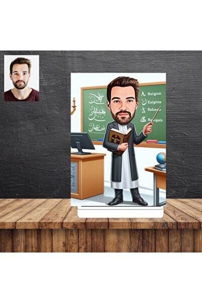 wonderlike Öğretmen Hediy Karikatür Figürü,Sevgiliye Hediye,Doğum Günü Hediyesi