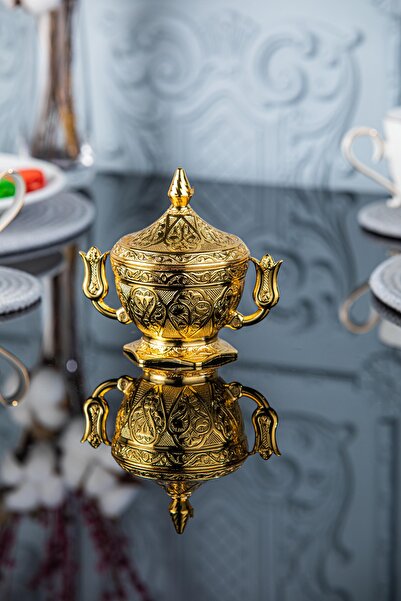 Sena Lale Saplı Kapaklı Metal Şekerlik (063)