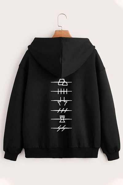 halowear Ζακέτα με στάμπα με θέμα Unisex 2ip πλεκτό ύφασμα