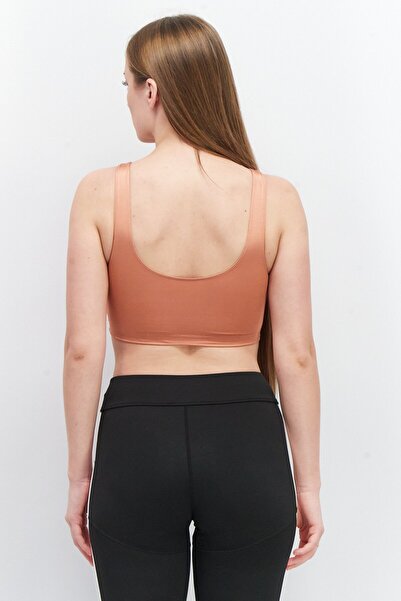 Weekday Women U-Neck Sleeveless Plain Tank Top, Rust