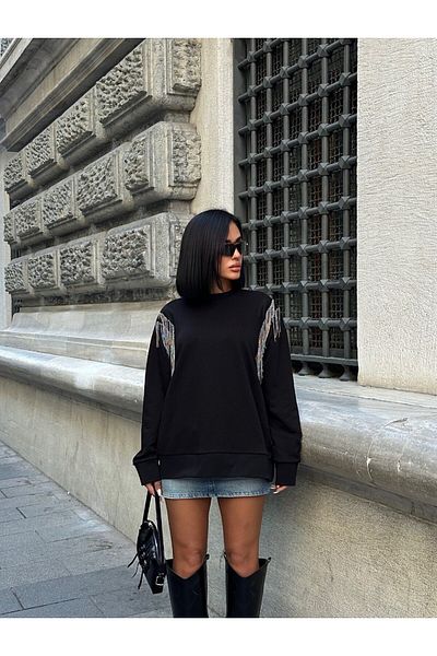 HZL Women's Metallized Pendulum Sweatshirt