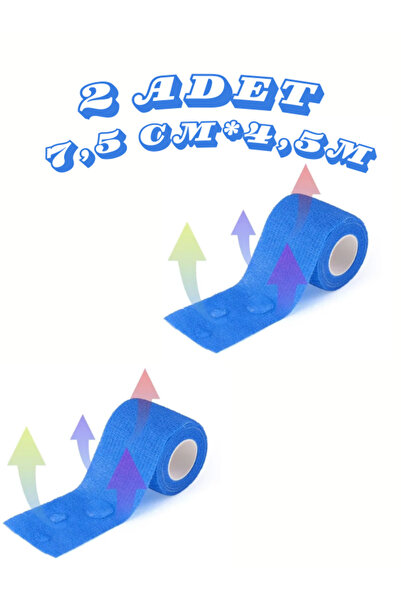 NutraBella Su Gecirmez 5cm*4.5m Spor Sabitleme Parmak Bilek Bacak Kırmızı Ban...