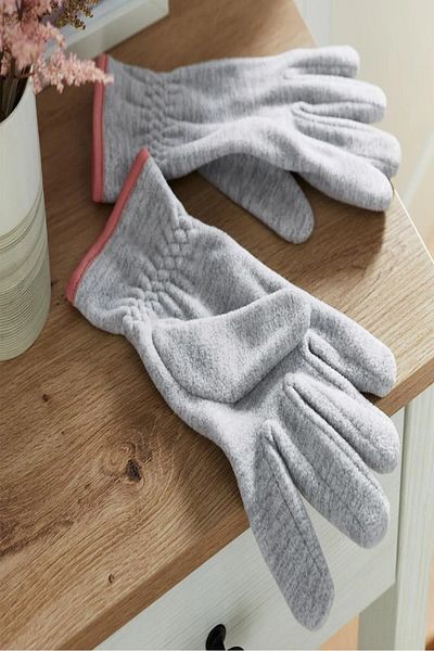 Tchibo Women Fleece Gloves, Grey