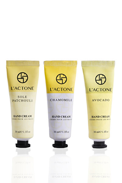 L'ACTONE مجموعة كريمات اليد من سول باتشولي + البابونج + الأفوكادو - 1 طلاء أظ...