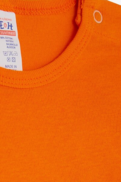 Breeze Baby Boy Snap-On Bodysuit Naughty Puppy Printed 9 Months-3 Years, Orange