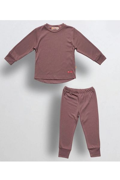 Tiffany Winter Lilac Baby & Kids Thermal Long Sleeve Pajamas Set