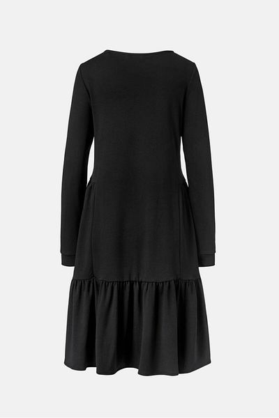 Tchibo Women Plain Sweatshirt Dress, Black