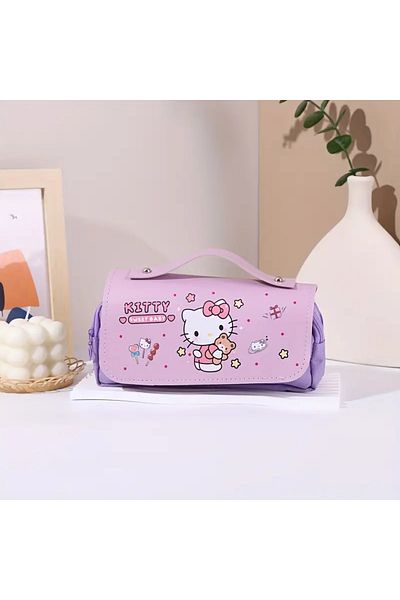 bundle island Husa creion pentru copii cu figurina Hello Kitty - Compartiment dublu H231