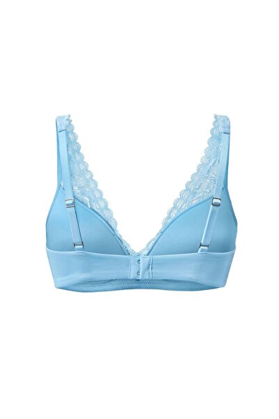 Tchibo Women Padded Non Wired Soft Cup Bra, Light Blue