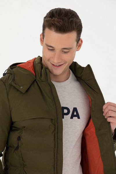 U.S. Polo Assn. Ανδρικό Χακί Παλτό 50269761 -VR027