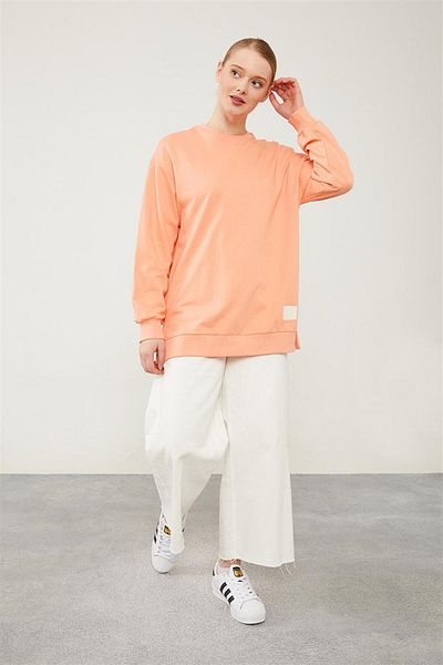 Levidor shirtLevidor Benetton – Geripptes Basic-Sweatshirt mit Fahrradkragen