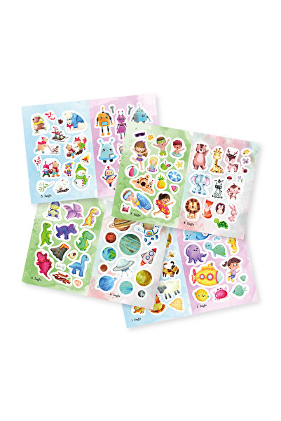 yükselen zeka Tükenmeyen Sticker Kitabım (100+ Tekrar Tekrar Kullanılabilen Sticker)