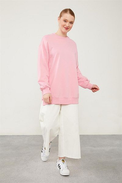 Levidor shirtLevidor Benetton – Geripptes Basic-Sweatshirt mit Fahrradkragen
